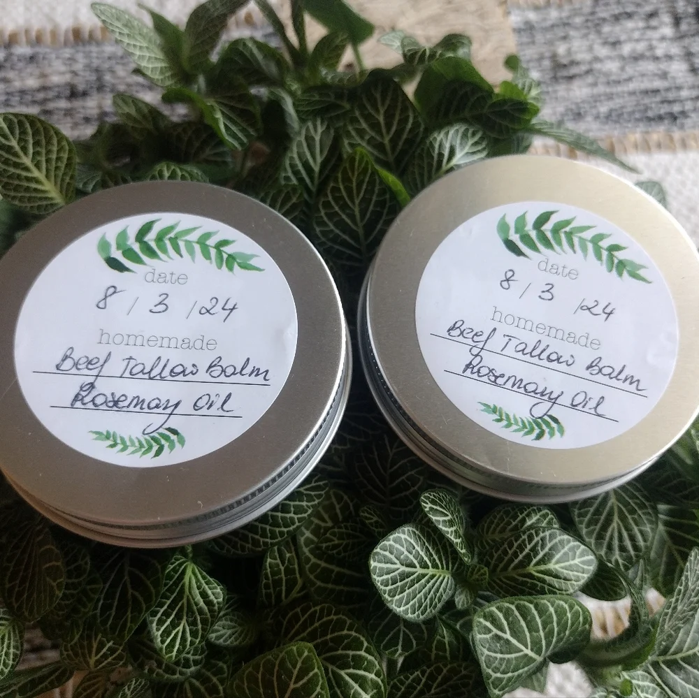 Homemade 100% Organic Tallow Body Balm 2oz container - Picture 4 of 4